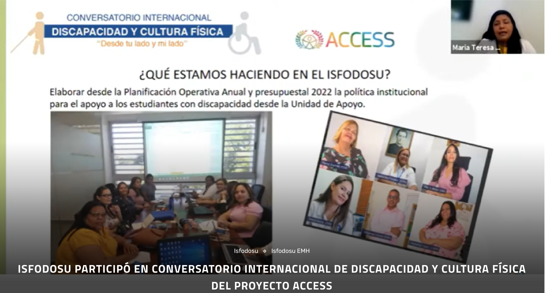 ISFODOSU congreso discapacidad y cultura física