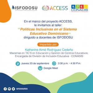 ISOFODOSU Políticas Inclusivas